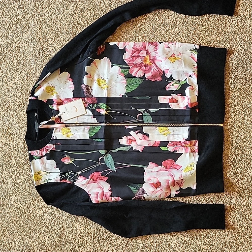 Ted Baker Iguazu Pleated Front Sweater
